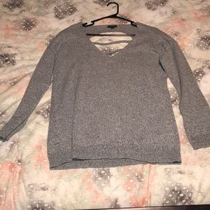 Express open back sweater